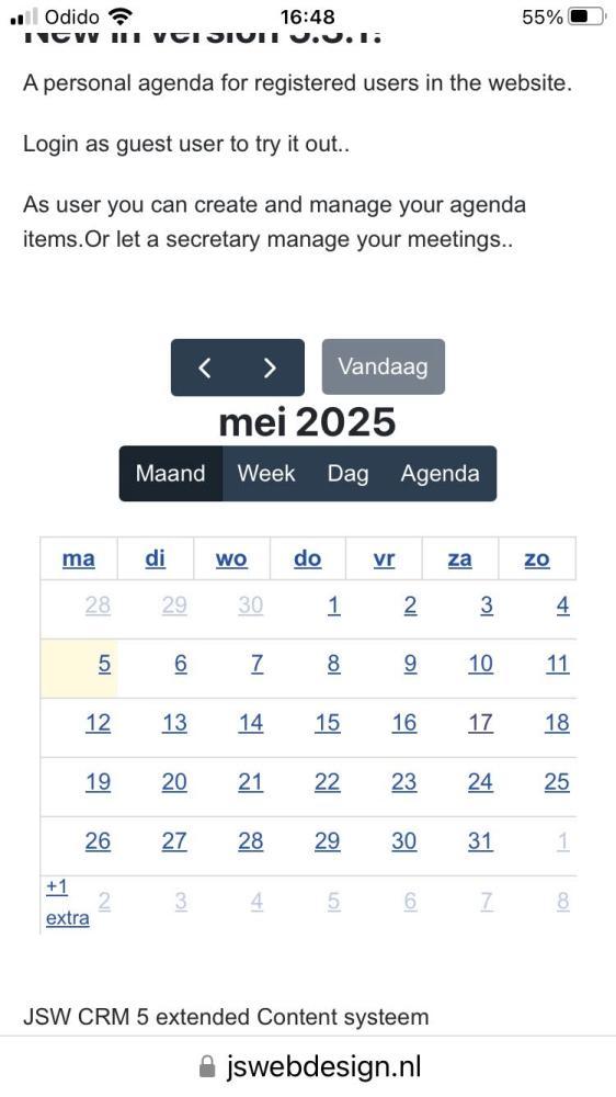 Maak een agenda voor een gebruiker